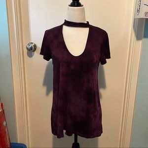 AMERICAN EAGLE SOFT & SEXY CUT OUT CHOKER TEE